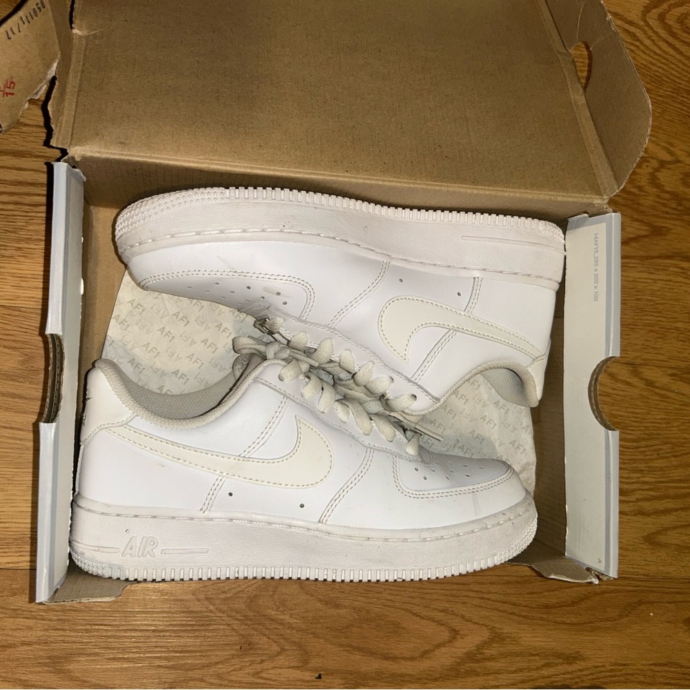 White Nike Air Force 1 Sneakers